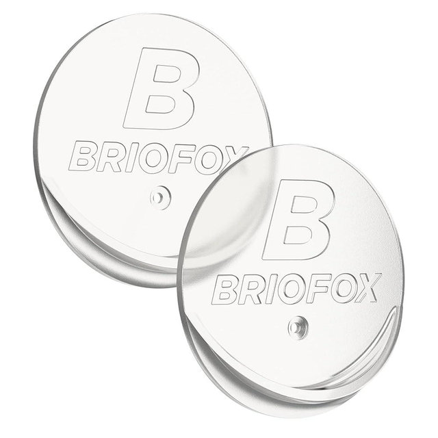 BRIOFOX Shower Curtain Rod Holder 3M Adhesive | Heat Resistant | Waterproof | Max Load 60 lbs Shower Rod Retainer for Wall, 2 Pack, Transparent (Rod Not Included)