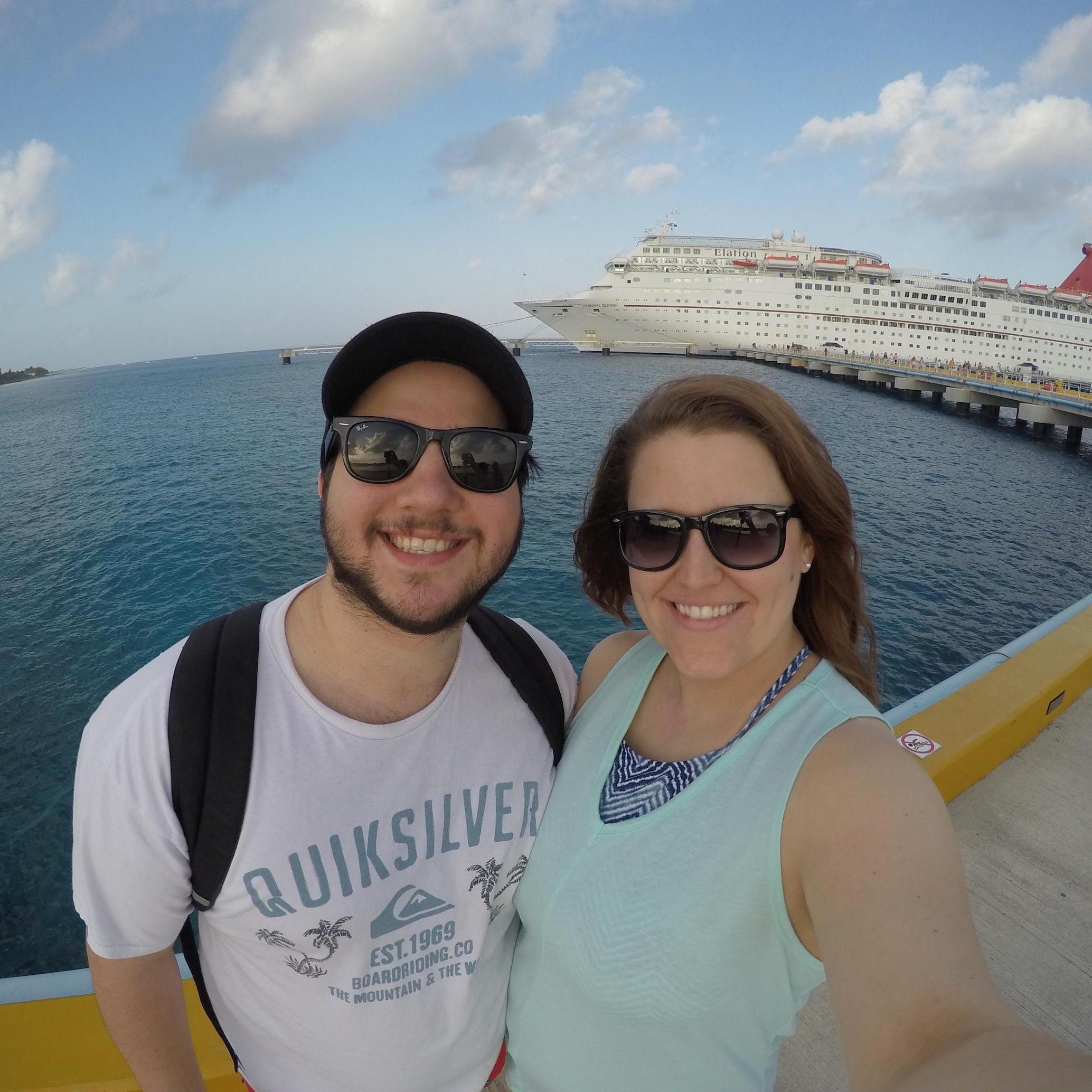 One of our favorite vacations together - a cruise to Cozumel!