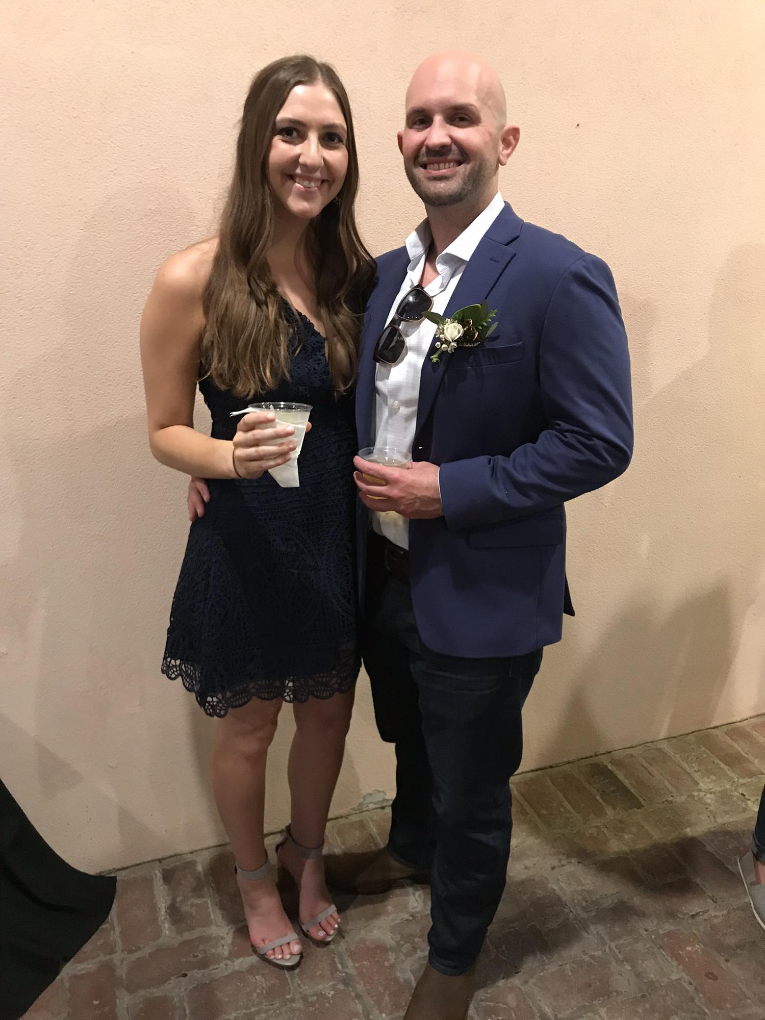 Our first wedding together