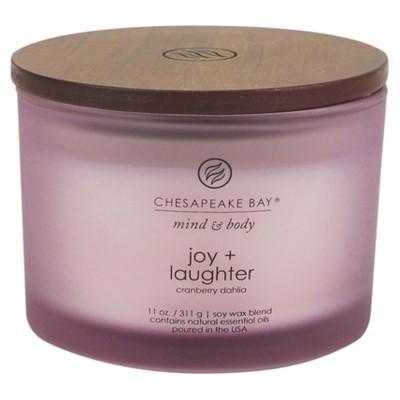 11oz Jar 3-Wick Candle Joy & Laughter - Chesapeake Bay Candle