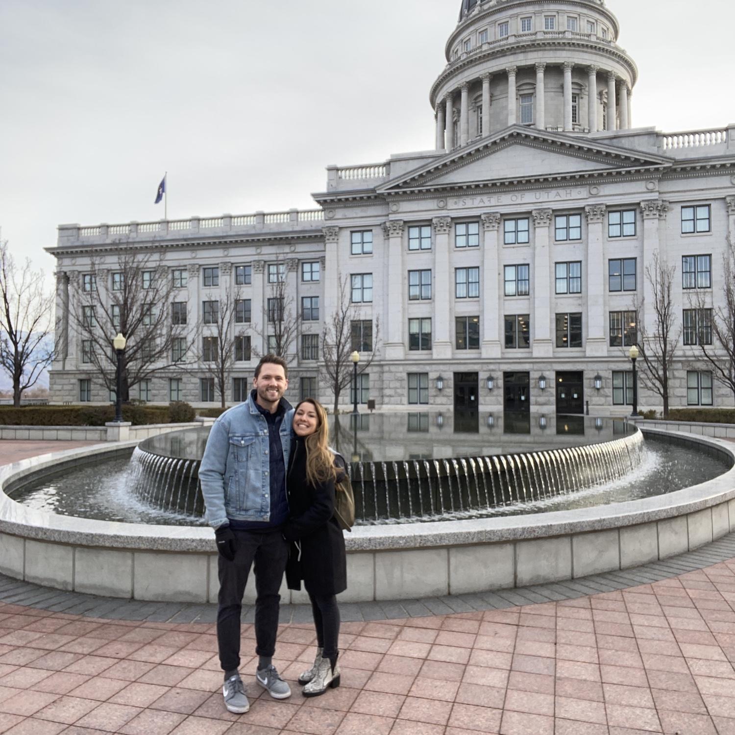2020
In Salt Lake City during quarantine (we're hiding our masks). 98% of our photos are taken by nearby posts, ha!