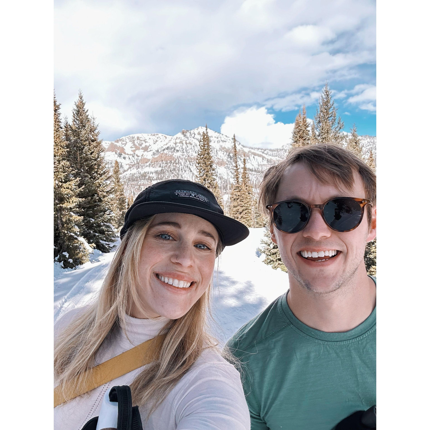 Alexa's first time cross-country skiing!