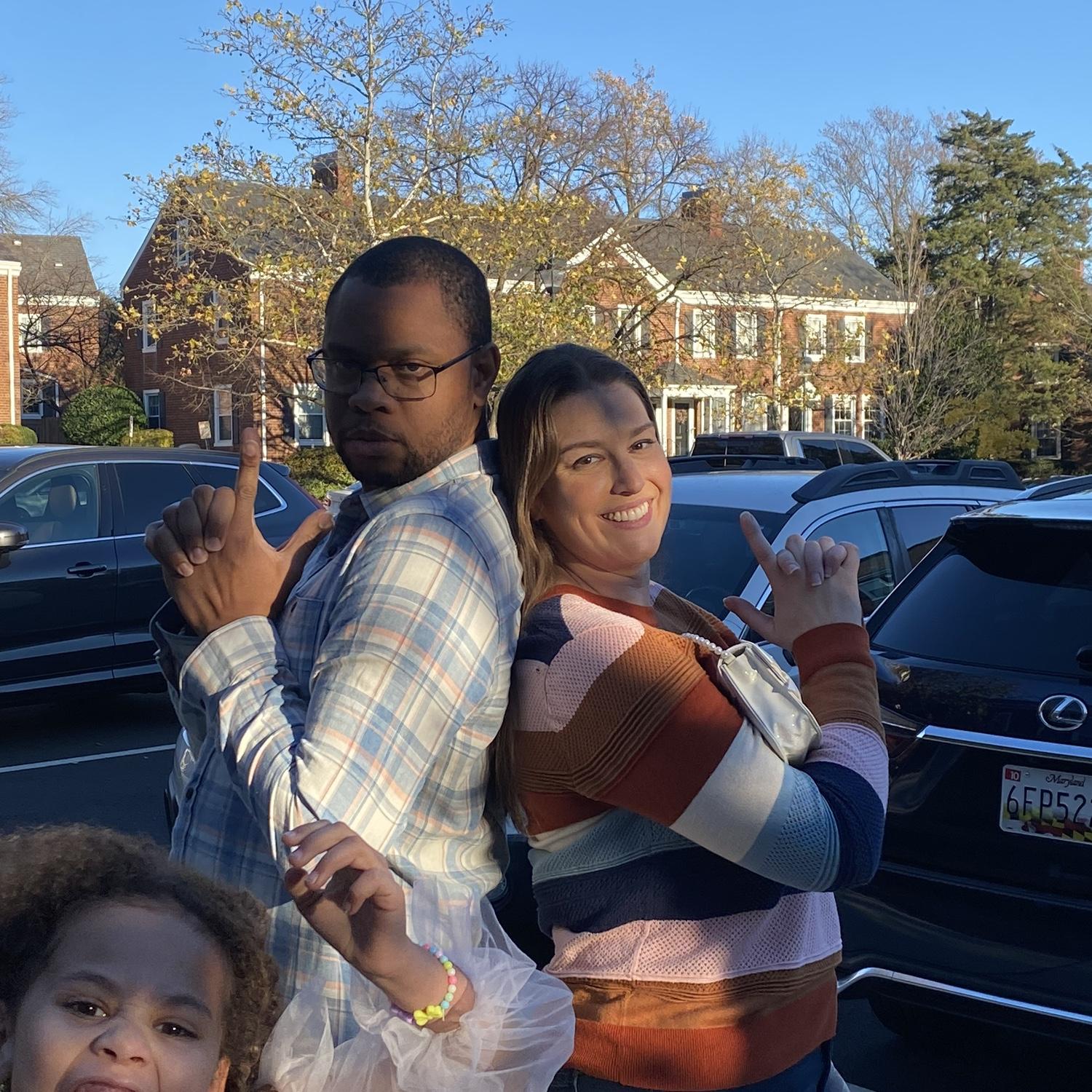 Striking a pose during our first Thanksgiving together. Beth also met Thomas’s family that day