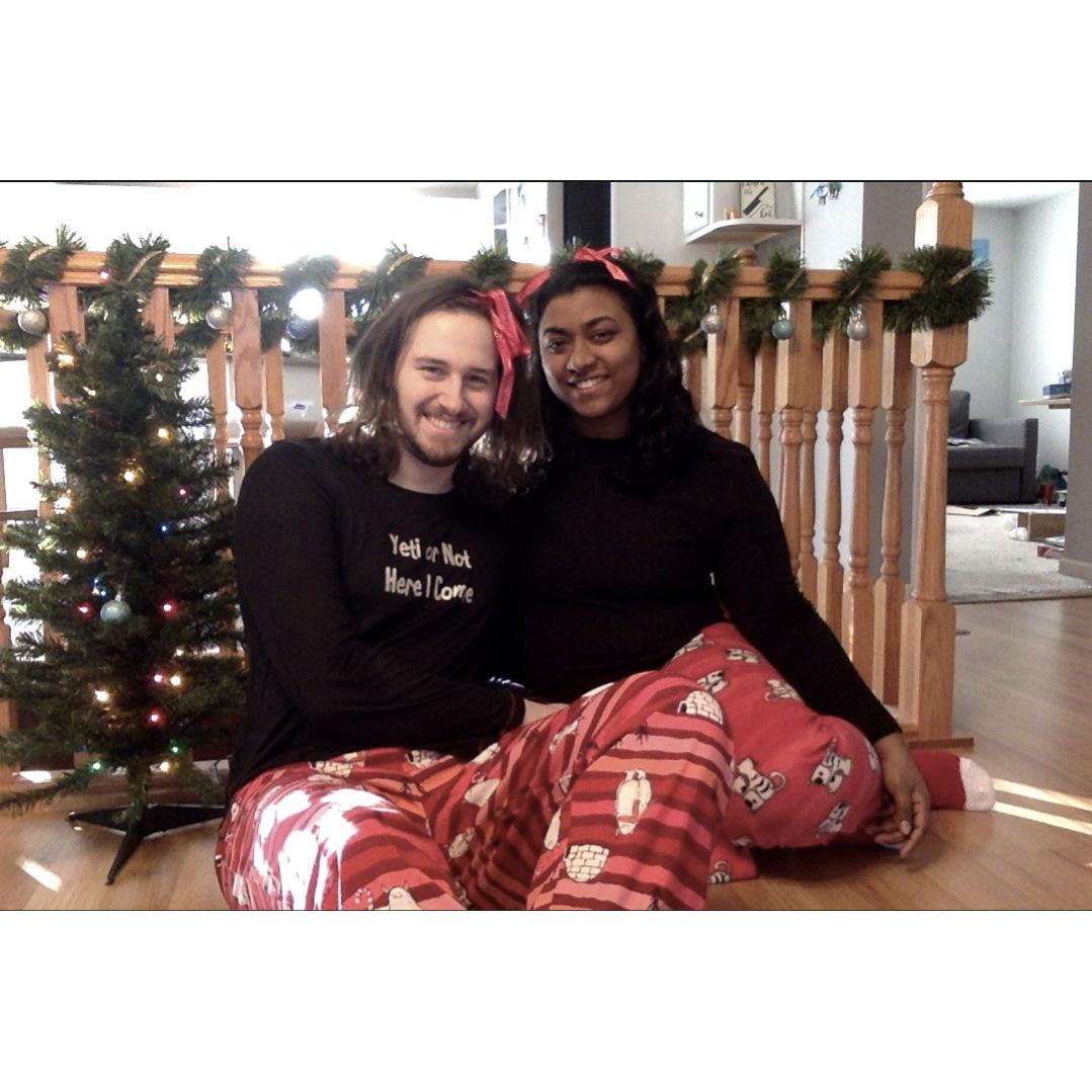 Our first actual Christmas together. Iowa throwback.