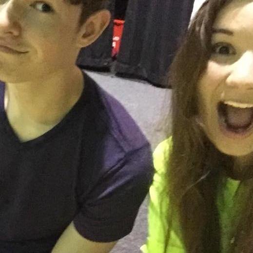At youth group, 2016