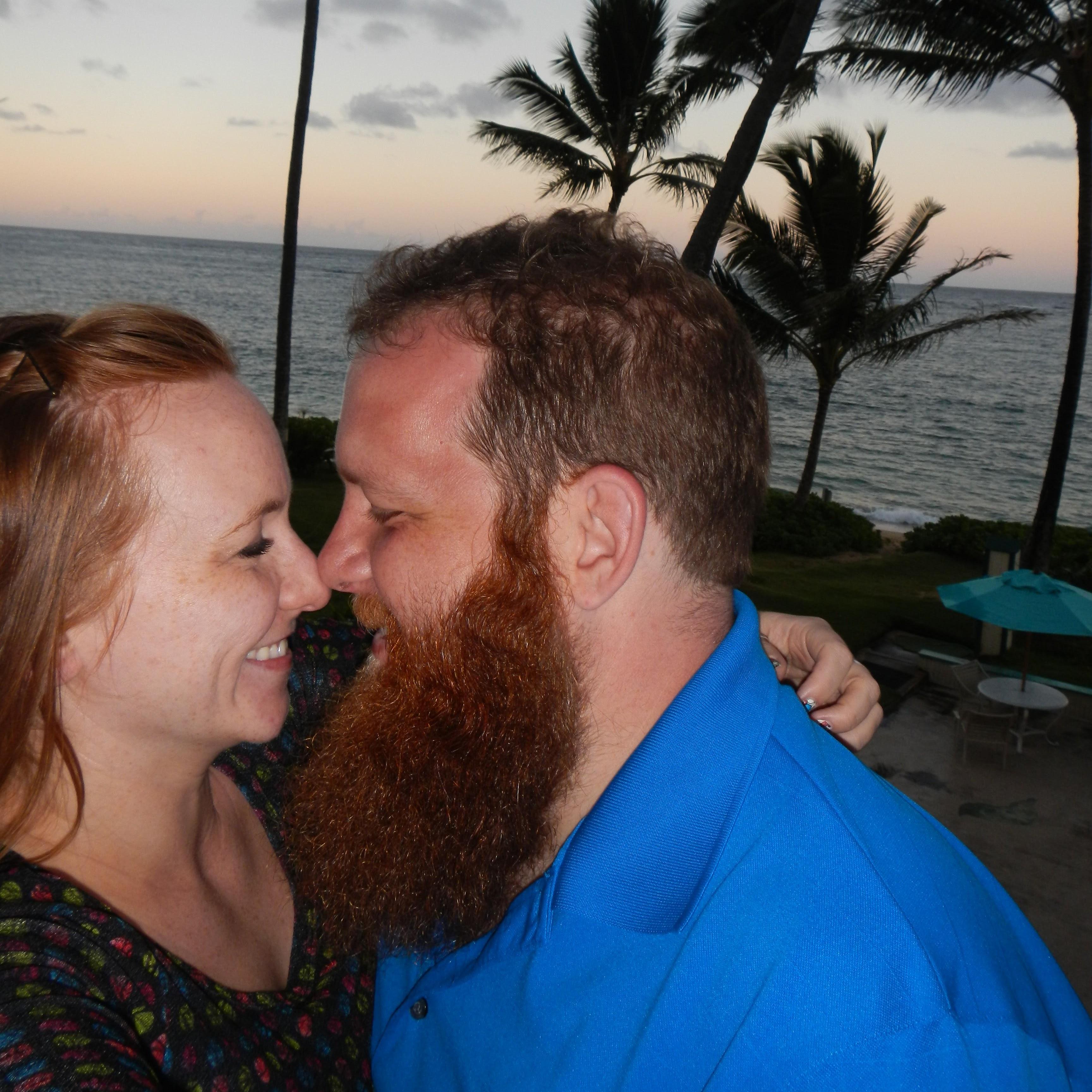 Right after we got engaged. Punalu'u, Hawaii, August 31, 2017.