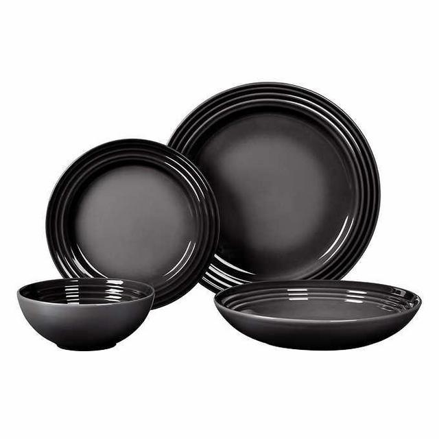 Le Creuset Stoneware 16-piece Dinnerware Set - Grey