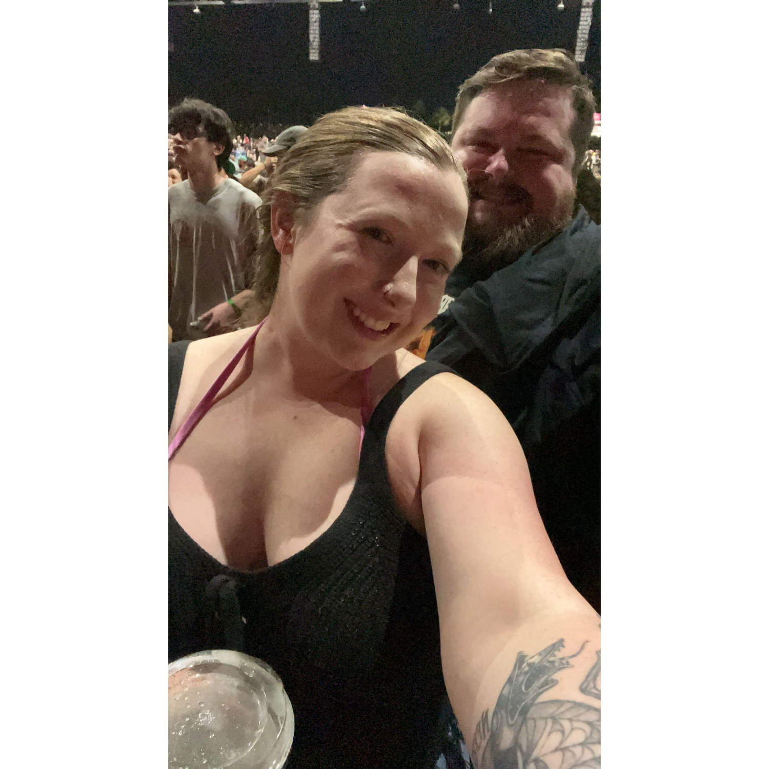 Not the cutest pic- but one of my favorite memories- Jon taking me to see my dream concert (Limp Bizkit) for my birthday.