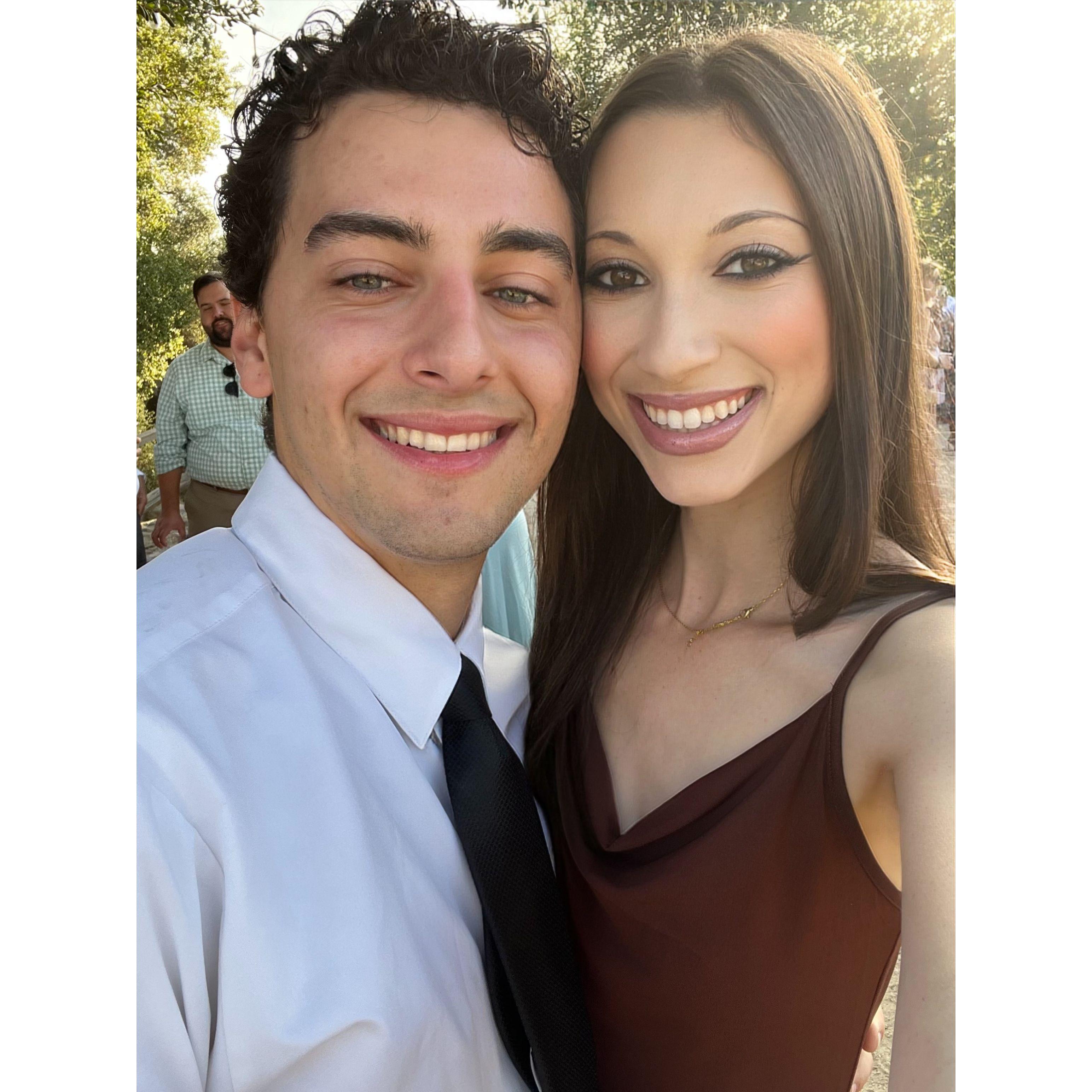At Jake and Helene's wedding!
