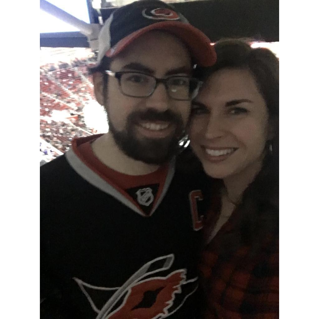 Family will remember this as our first "Facebook couple photo" :)