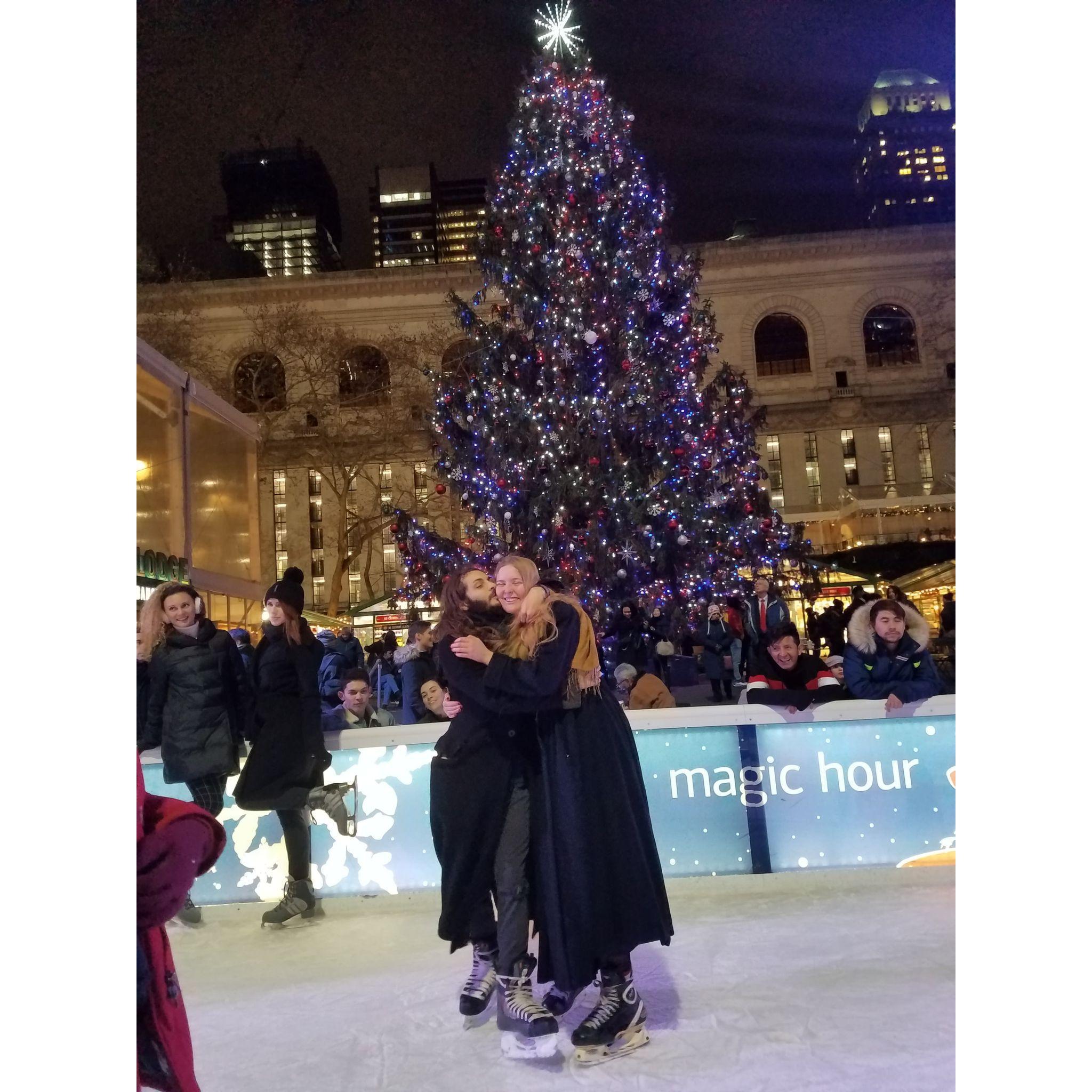First Christmas in New York.