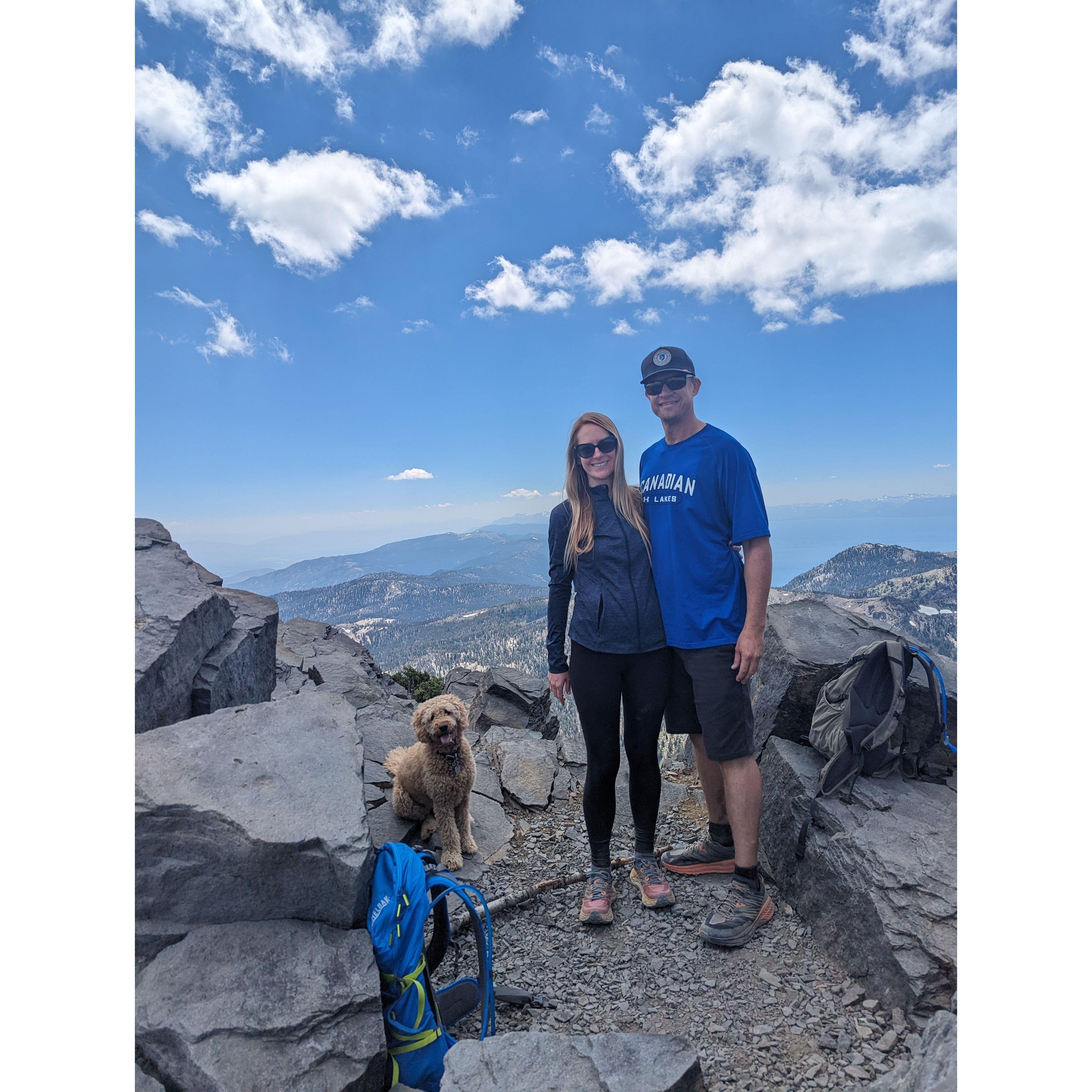 One of our favorite hiking spots, Mt. Rose Summit!