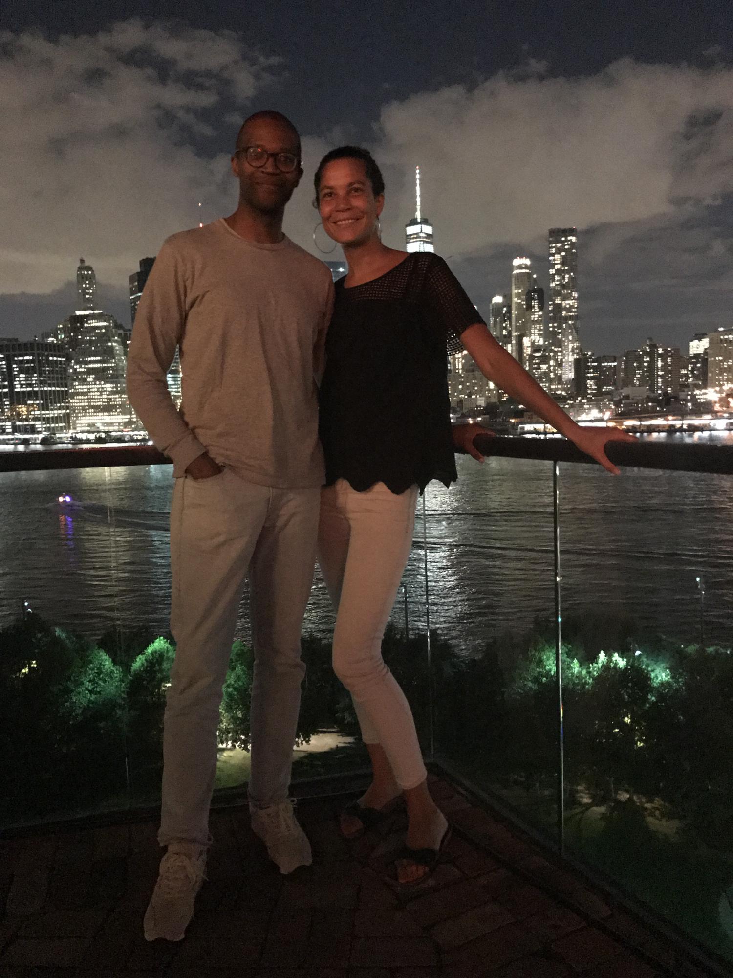 Our first picture as a couple in Brooklyn!