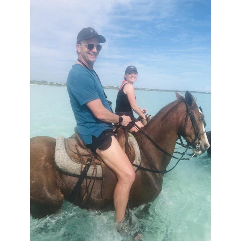 horseback riding in Turks and Caicos. Brian LOVED it!!