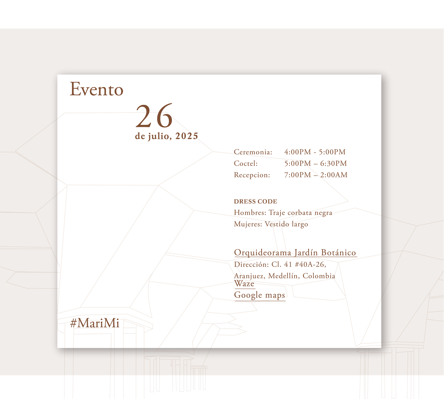 The Wedding Website of Mariana Burgos and Juan Miguel