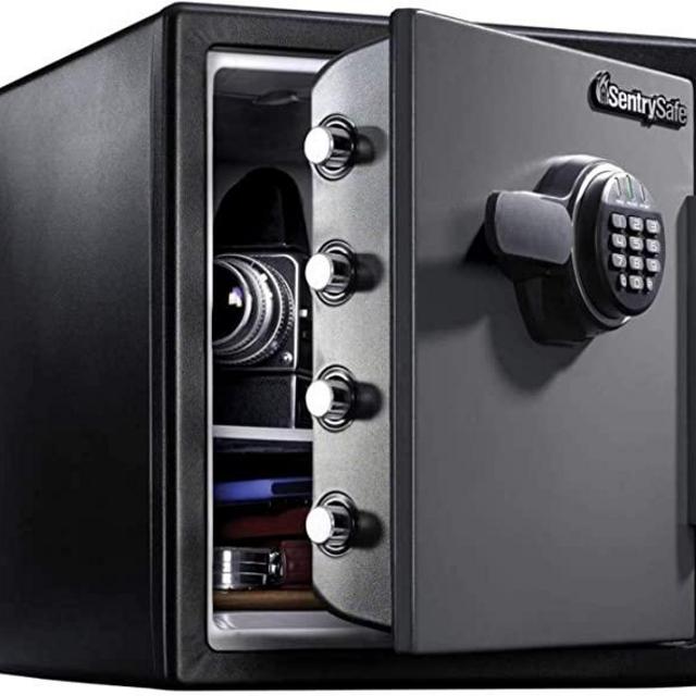 SentrySafe SFW123ES Fireproof Waterproof Safe with Digital Keypad and one shelf only, 1.23 Cubic Feet