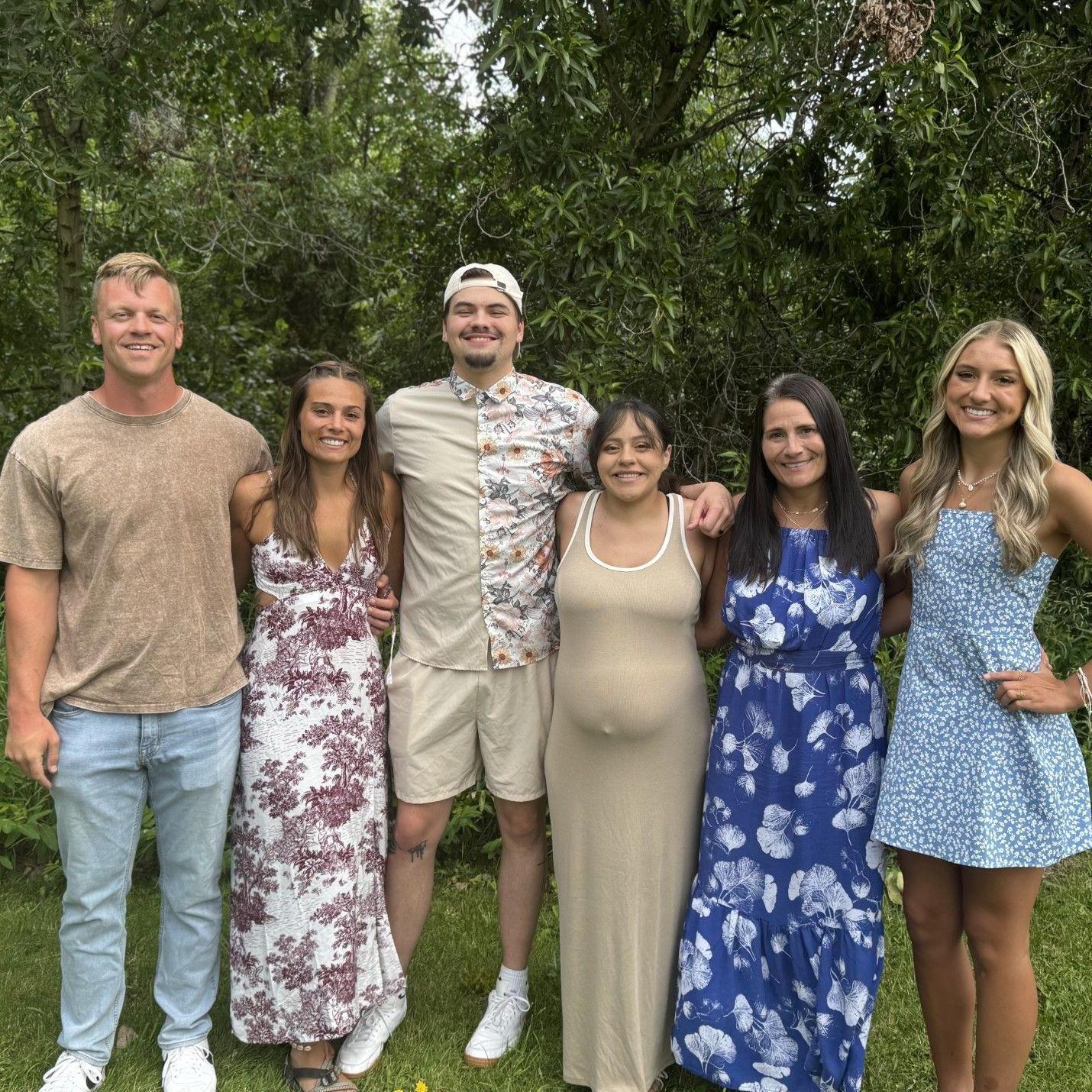 Family photo at Adrianna's baby shower