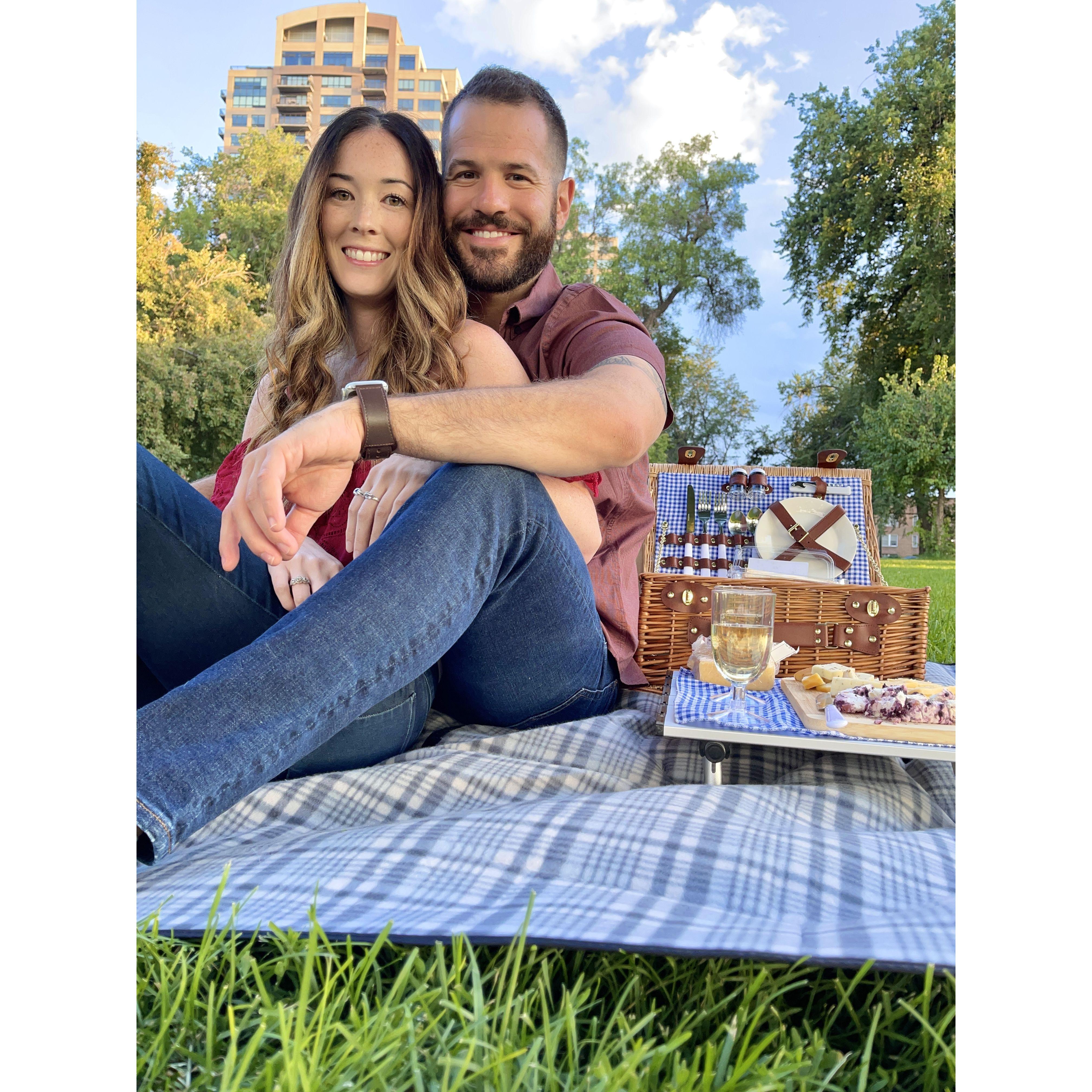 1 Year Anniversary in City Park - Denver, Colorado