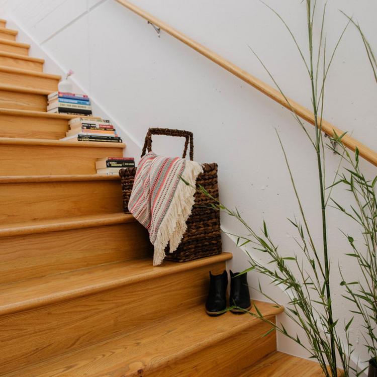 Storied Home, Bacbac Leaf Woven Stair Basket | Zola