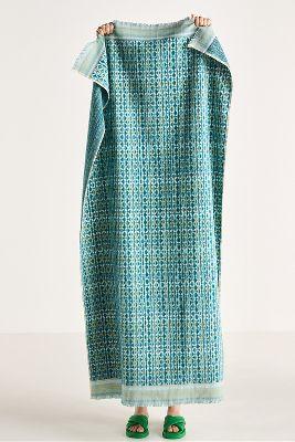 Emira Cotton Fringed Beach Towel