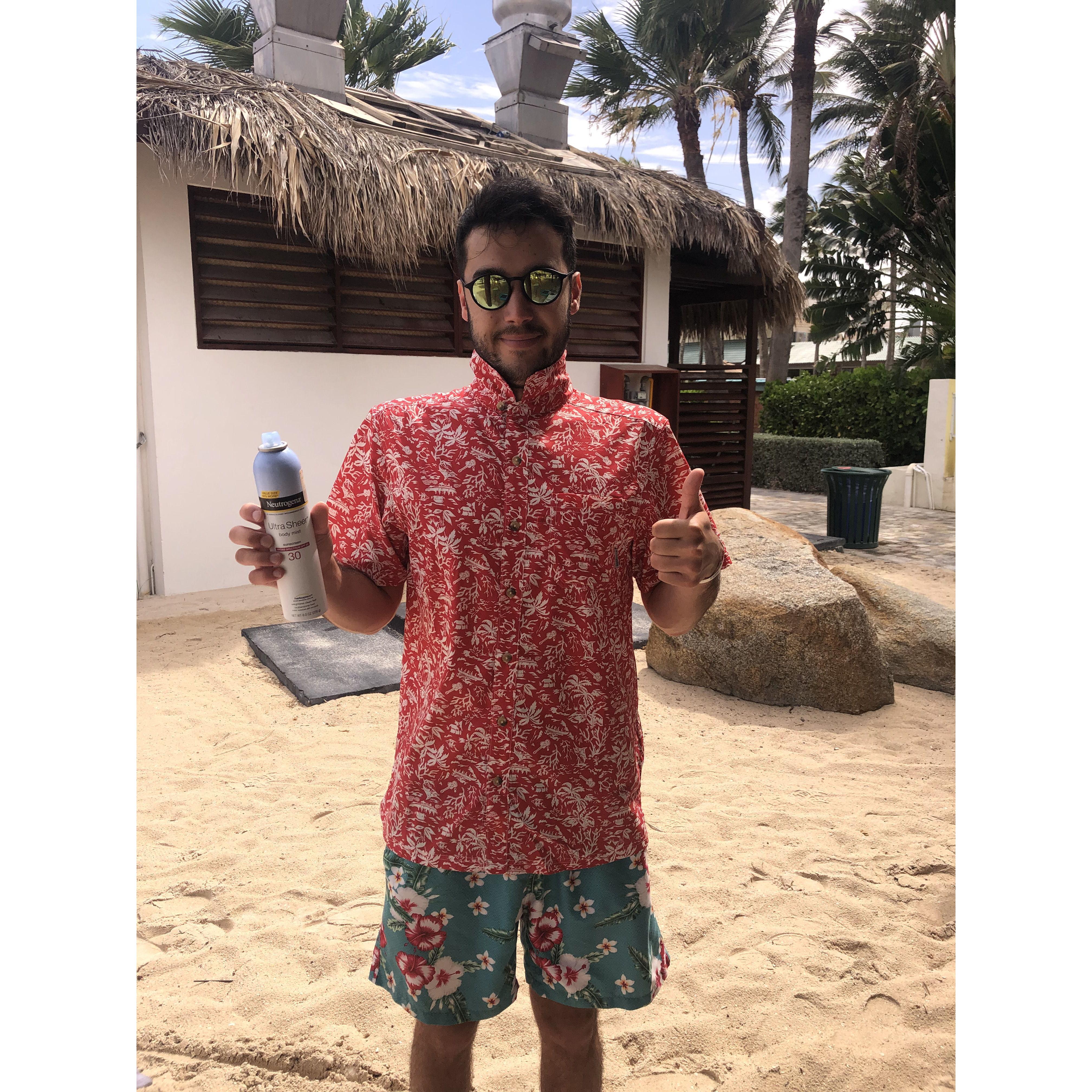 2021 sun screen is very important in Aruba!