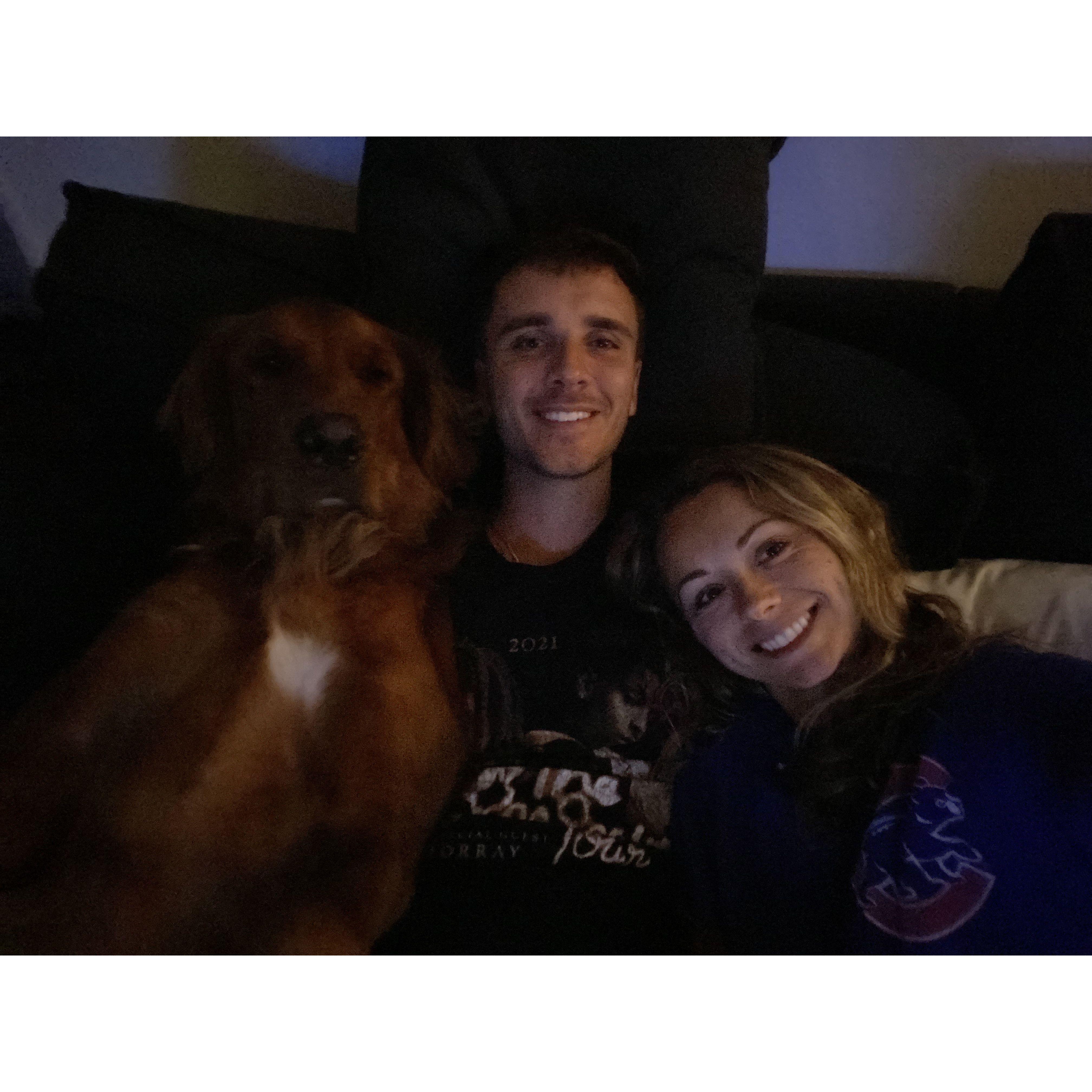 They enjoyed spending time together as a little family in the home they rented in Largo.