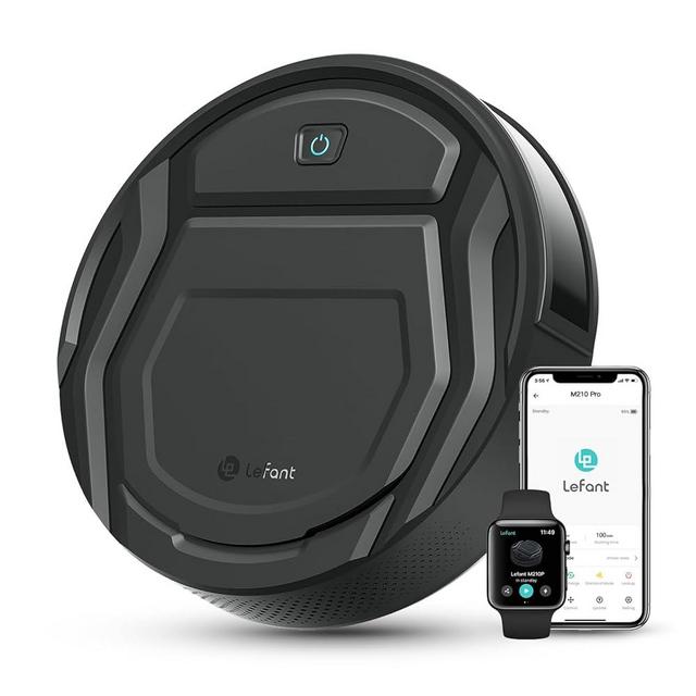 Lefant M210 Pro Robot Vacuum, Powerful Suction, Quiet, Ultra-Slim, 120 Mins Runtime, Self-Charging Robotic Vacuum Cleaner, WiFi/App/Alexa Control, Ideal for Pet Hair & Hard Floors