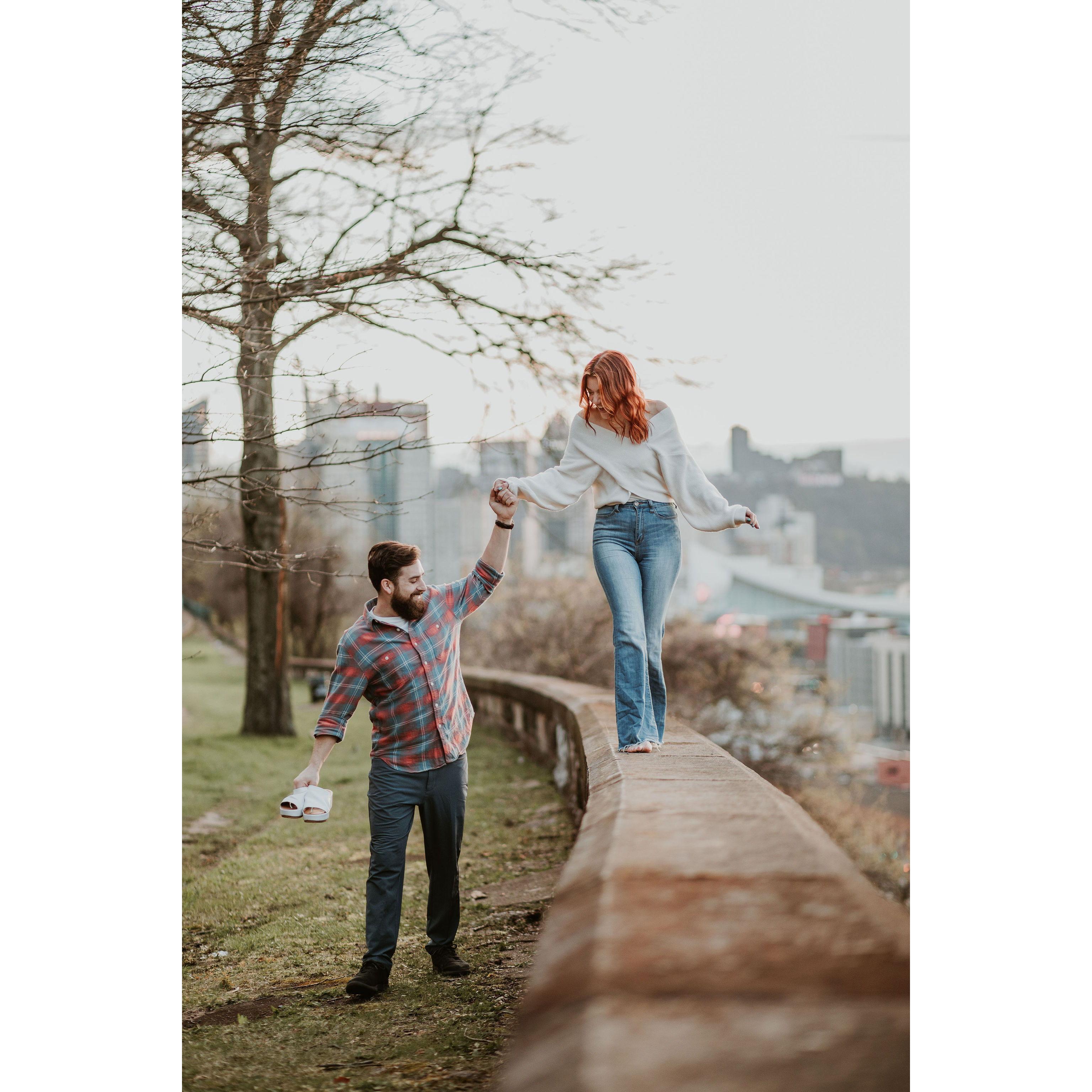 Engagement photos, taken by Equilibrium Photos.