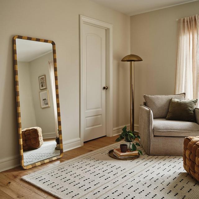 25"x65" Striped Floor Mirror - Threshold™