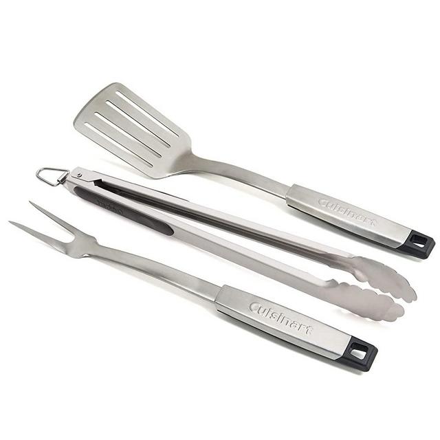 Cuisinart CGS-333 Professional Grill Tool Set (3-Piece),Black and Stainless Steel