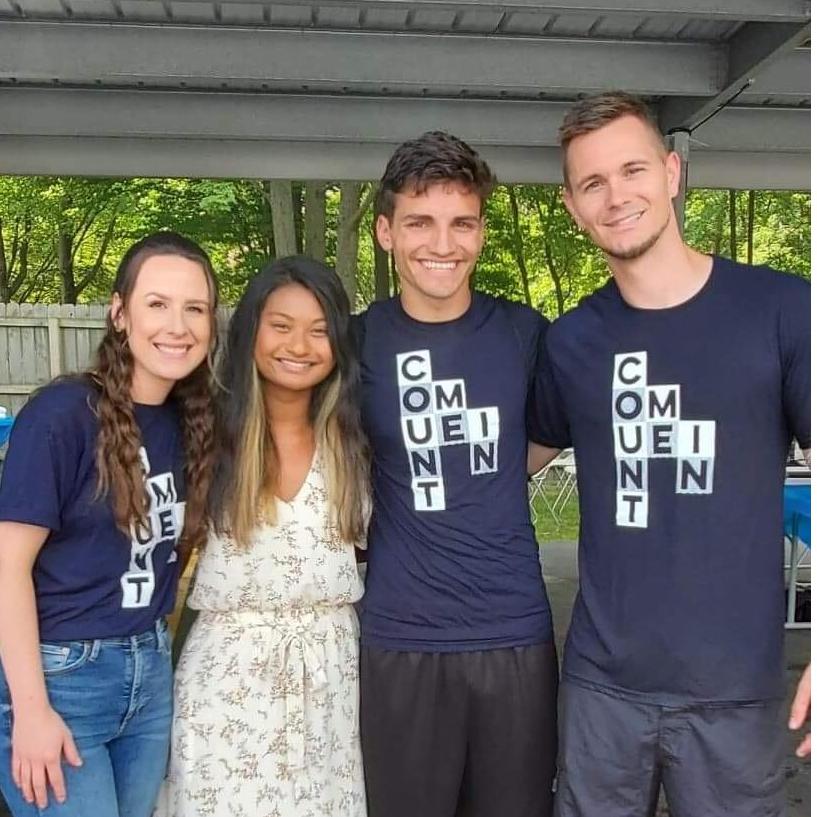 Jared and I with our amazing Youth Pastors who we love so much! Pastor Karl will be performing our wedding ceremony. So thankful for their leadership and guidance!