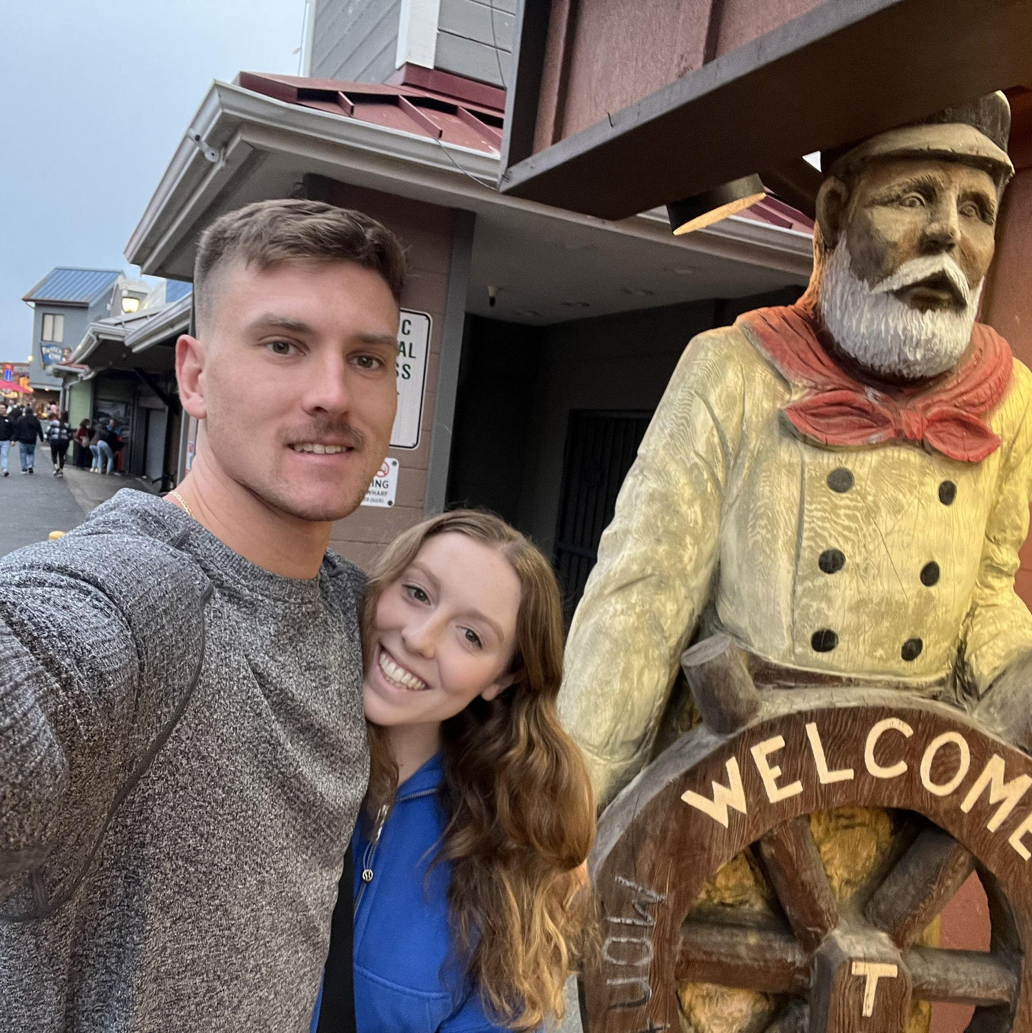 Joseph visiting Britton in Monterey, CA