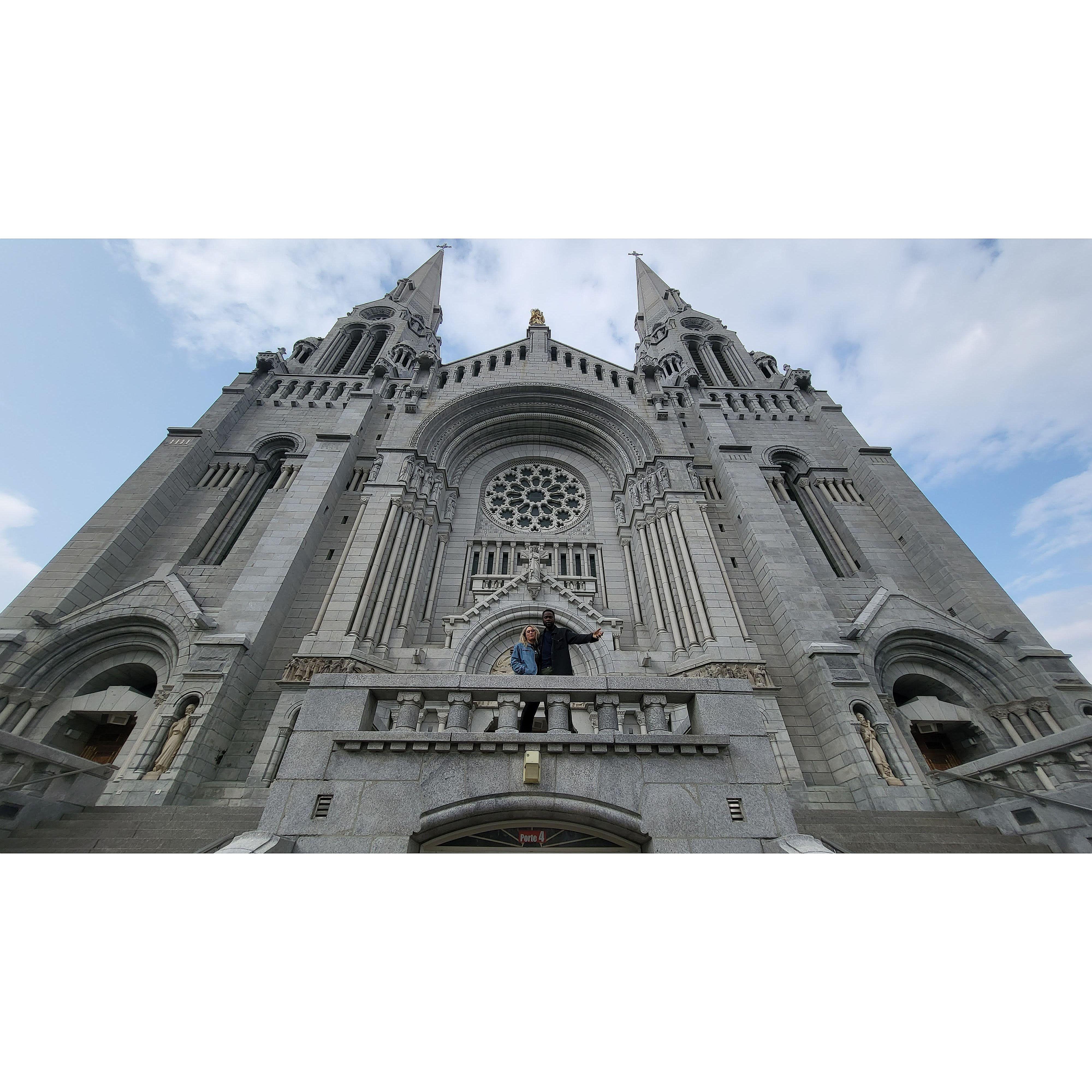 The most STUNNING basilica just outside of Quebec City. We were so grateful to Kev's friend, Xavier, for taking us there.