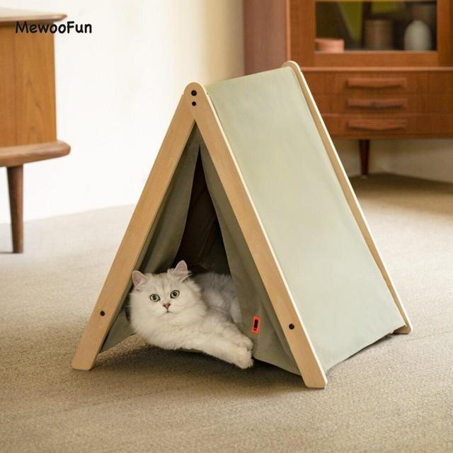 Pet Teepee, Cat Bed Pet Tent House, Cat...