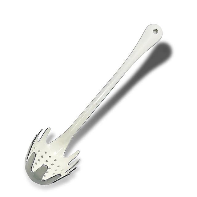 Spaghetti Spoon, 13.5Inch Pasta Spoon with Teeth, Spaghetti Fork for Noodle, Spaghetti Spoon Server for Pasta, Pasta Server and Scoop