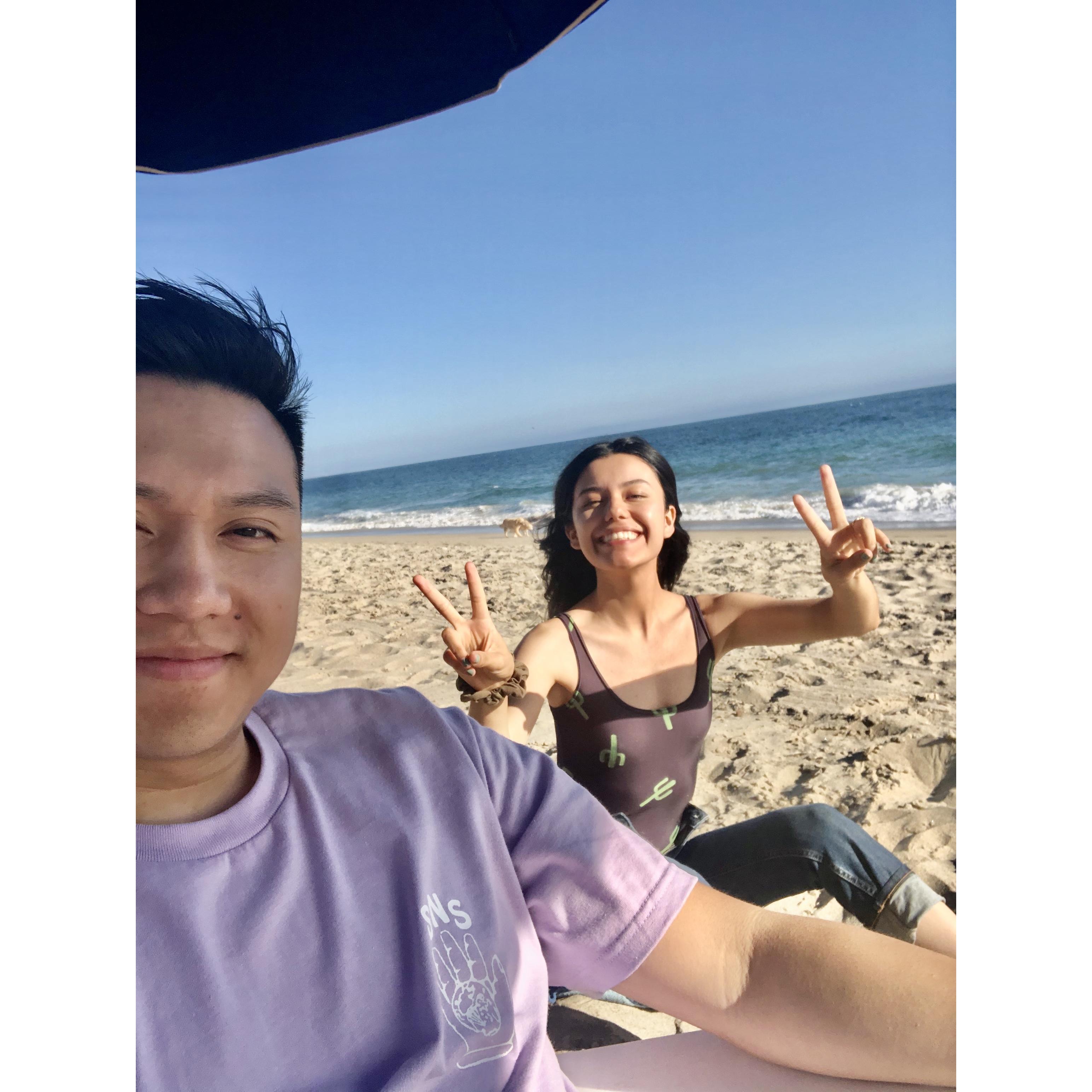 Beach day in Malibu