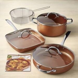 WILLIAMS SONOMA - Copper Chef Professional Ceramic Nonstick Cookware Set