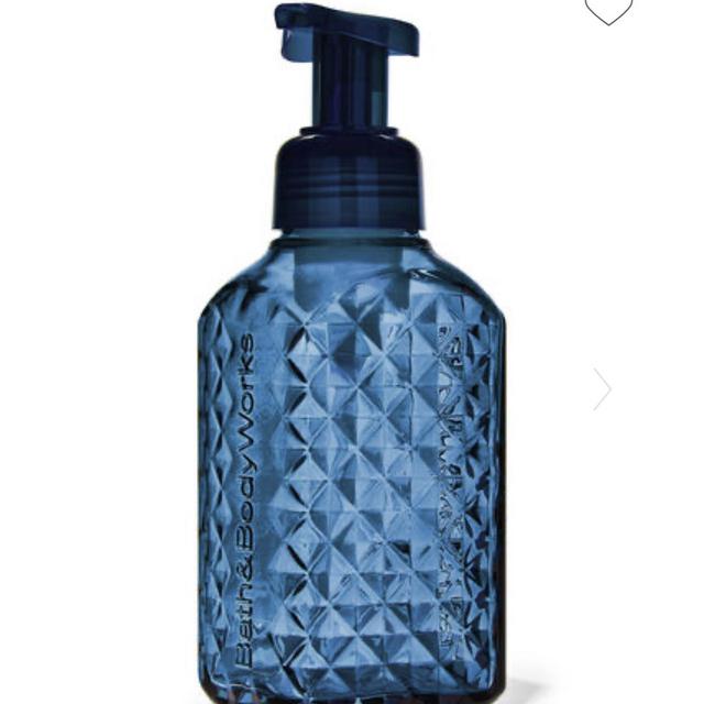 Faceted Blue Glass Gentle Foaming Hand Soap Dispenser