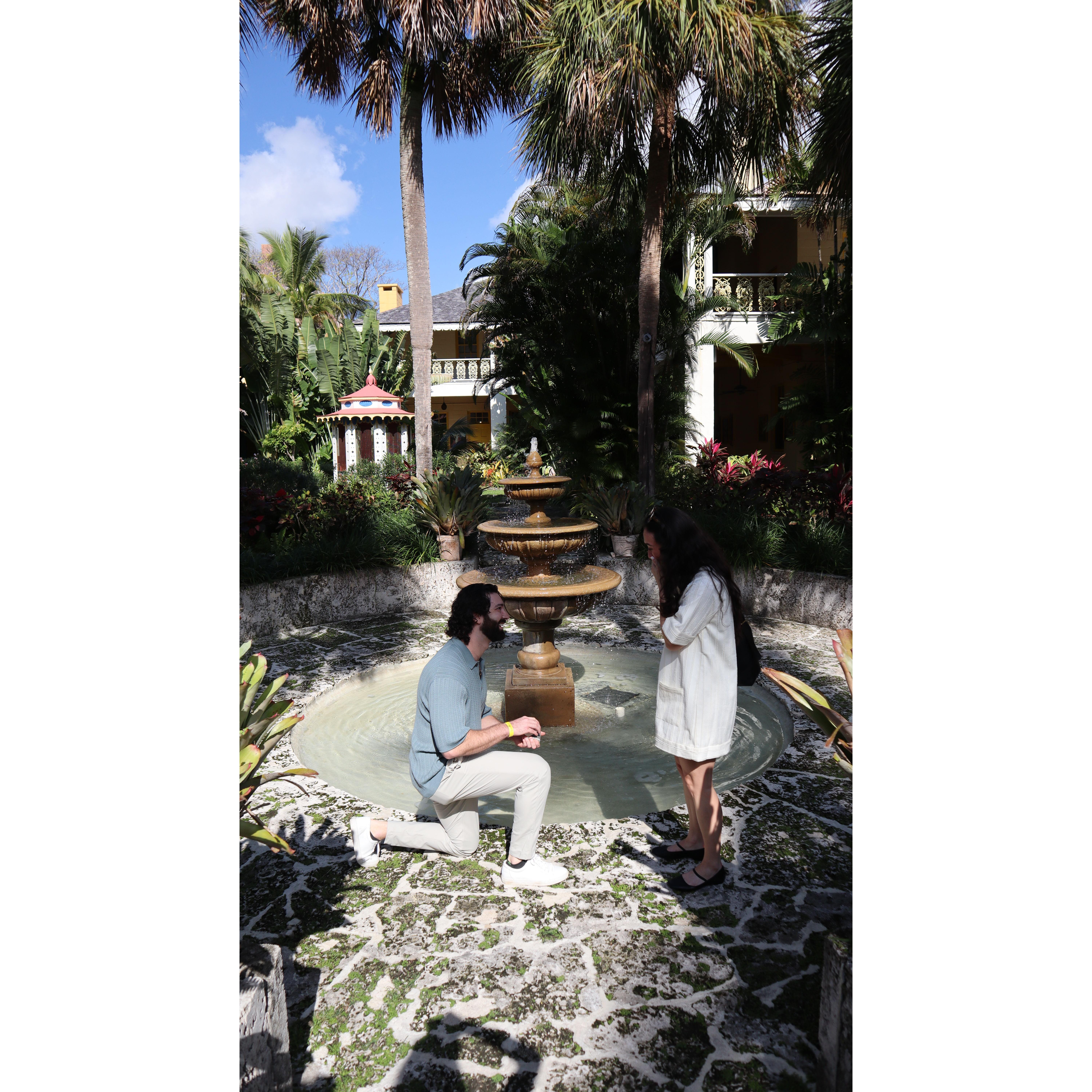 The big moment at the Bonnet House in Fort Lauderdale 12.31.2024