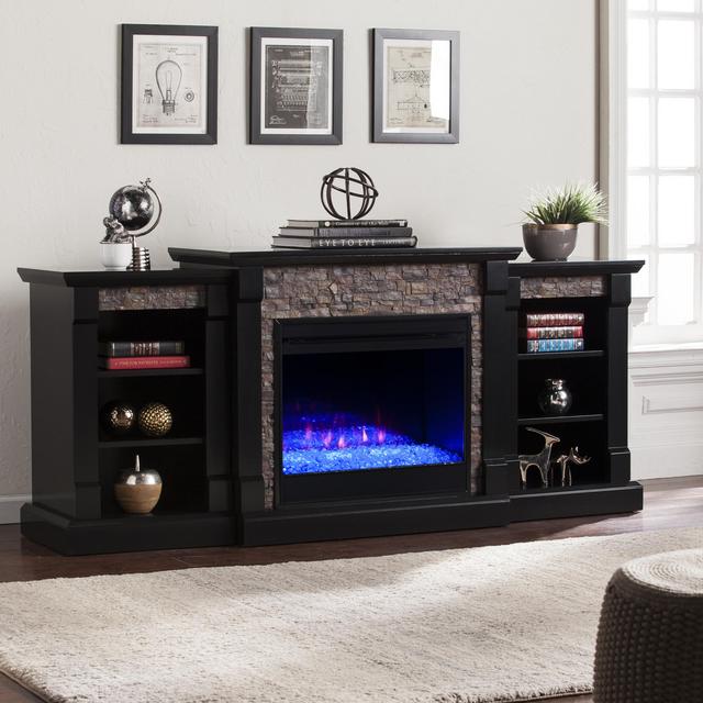Grand Heights Color Changing Bookcase Fireplace