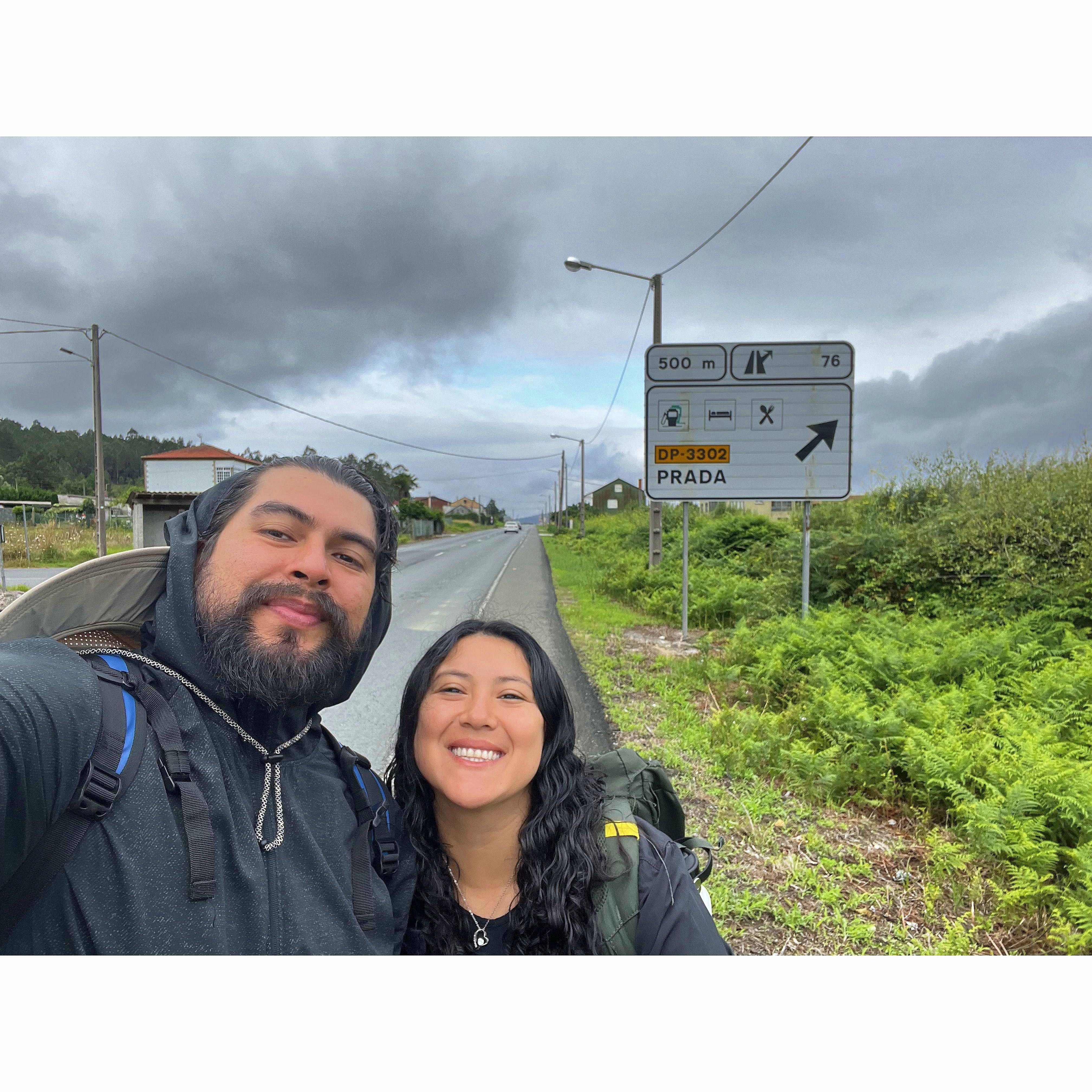 Second day we got rained on during our 109 mile pilgrimage from to Santiago de Compostela. 
Fun Fact: we were in Spain but the S was silent....ahhhh sweet memories
#blistersfordays