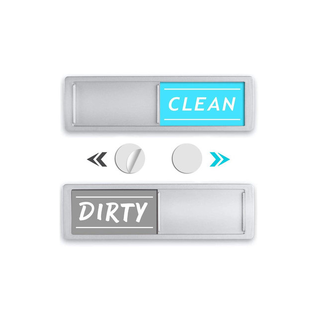 Dishwasher Magnet, Clean Dirty Sign Indicator for Dishwasher Easy to Read Changing Signs, Heavy Duty Magnet with Optional Stickers
