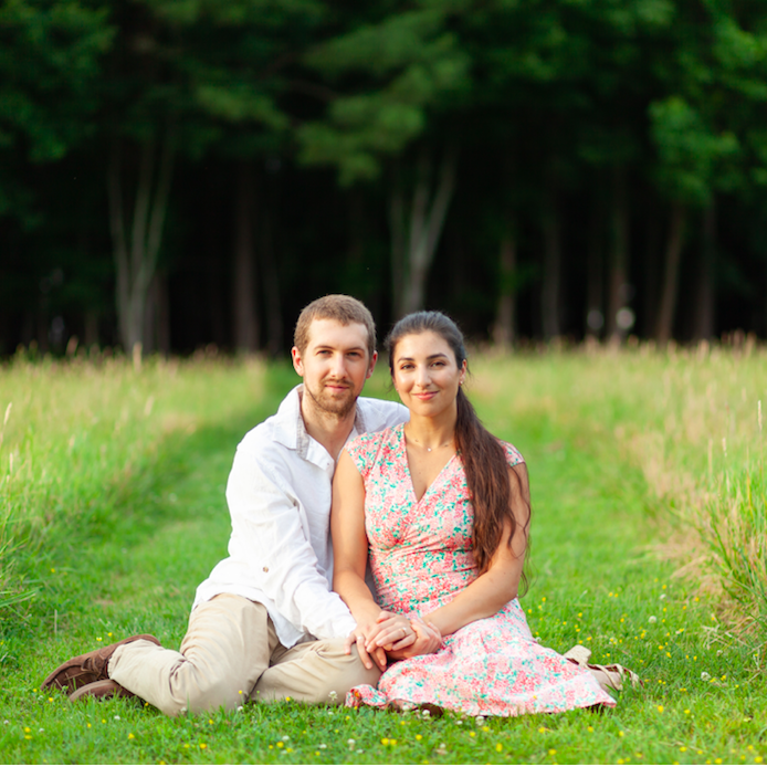 In our favorite park - where Marco proposed!