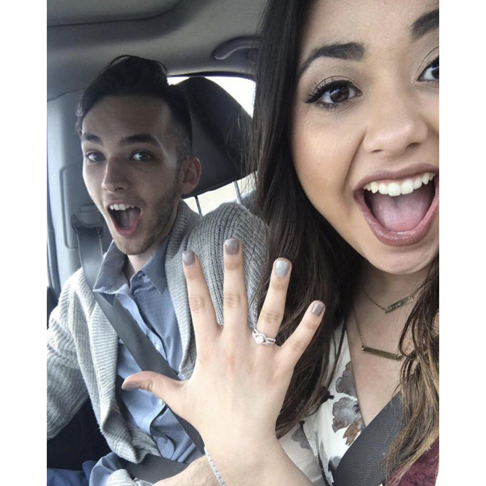moments after he proposed to me!