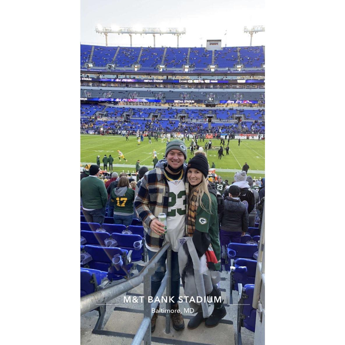 Packers Game in Baltimore