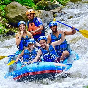 White Water Rafting In Bali on Our Honeymoon