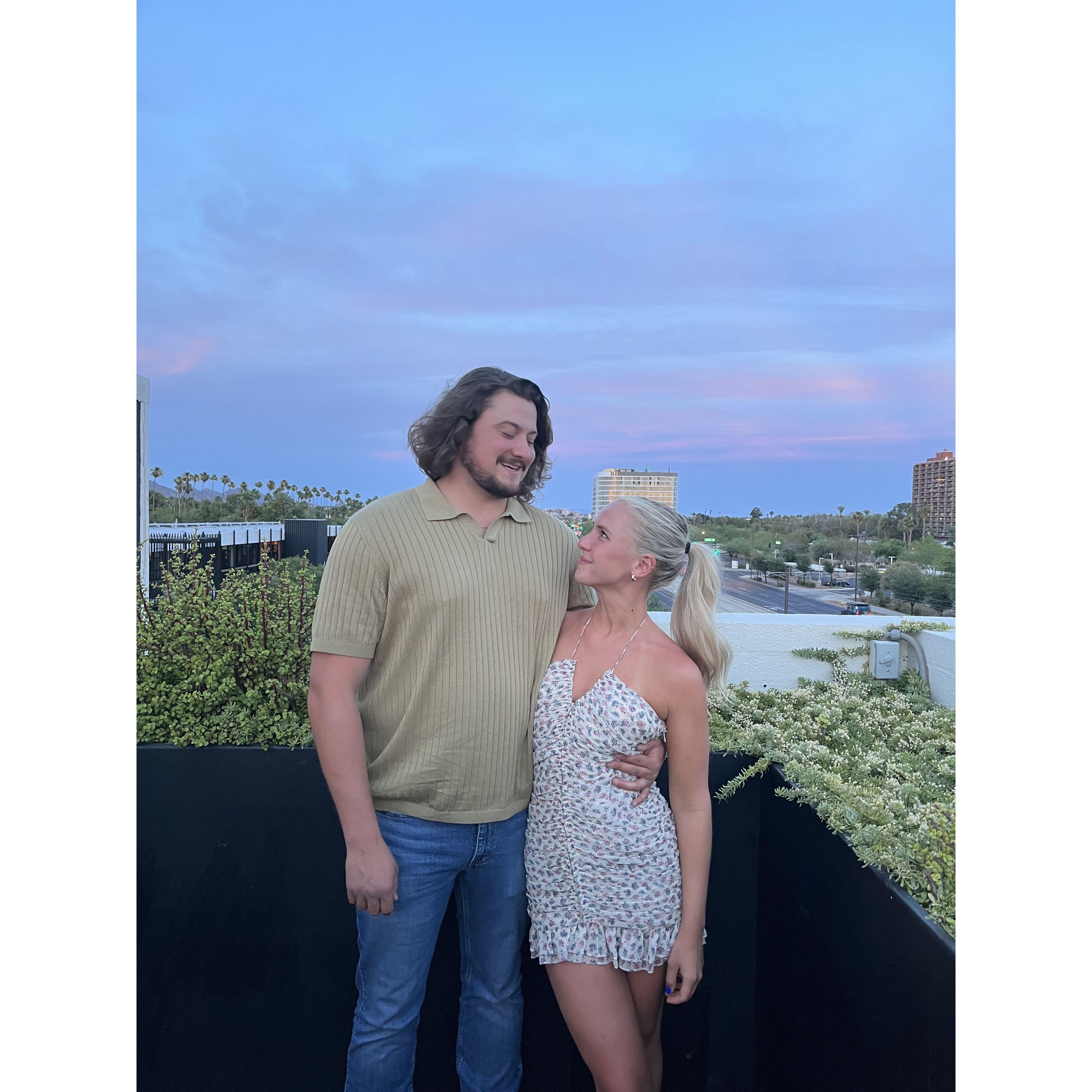 Watching the sunset is one of our favorite things to do (especially on trips)!