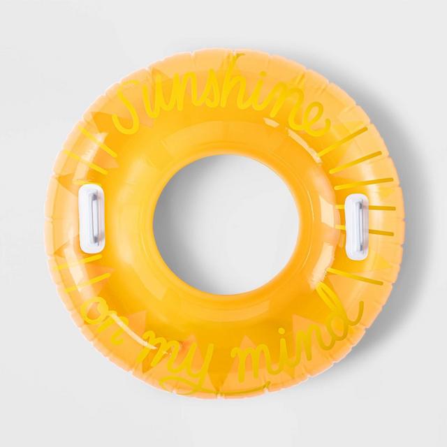 Sunshine On My Swim Tube 33" Water Float - Sun Squad™