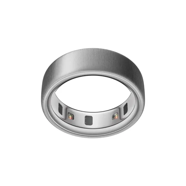 Oura Ring 4 Brushed Silver - Size 5