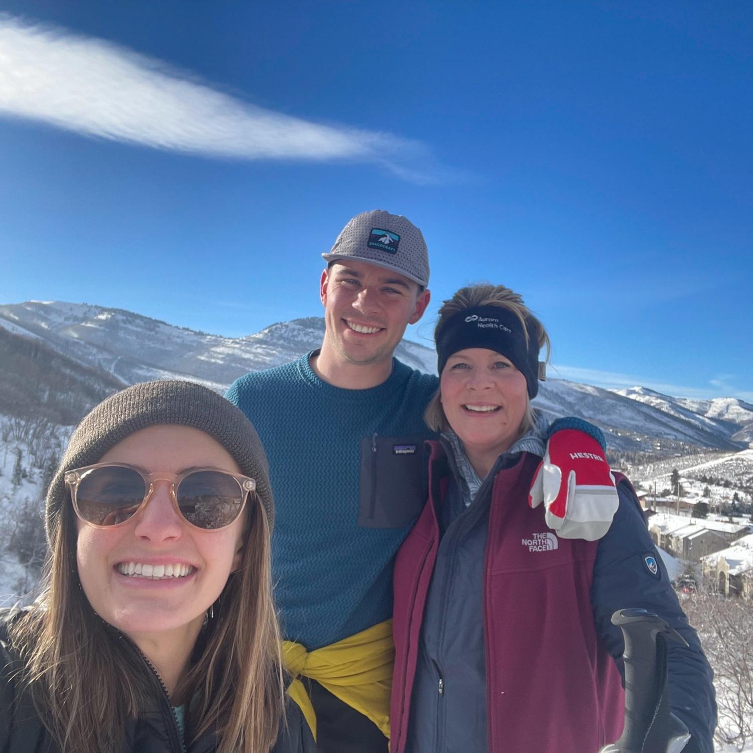 Showing mom around Park City